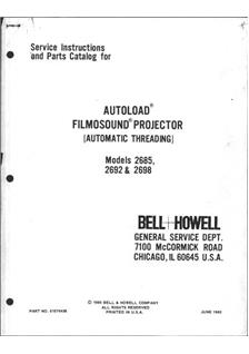 Bell and Howell 2685 manual. Camera Instructions.